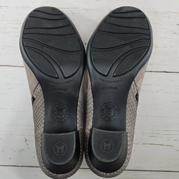 Mephisto Michaela Boots Womens‎ 9 Casual Ankle Bootie Taupe Leather Bucksoft Zip - Picture 11 of 13